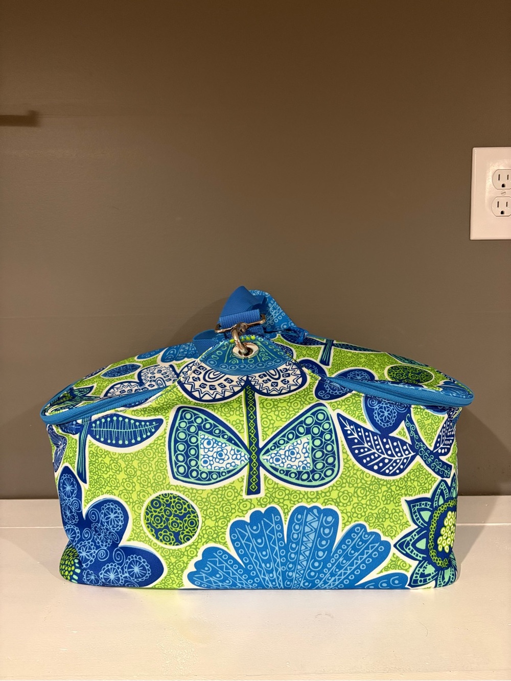 Vera Bradley Blue and Green Floral Cooler